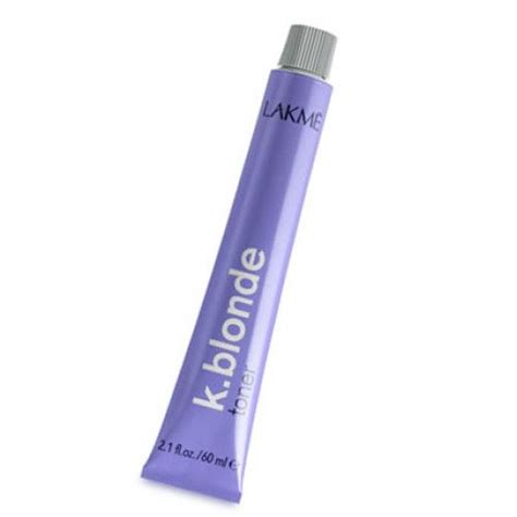 Безамонячен тонер за руса коса Lakme k.blonde. Неутрализира жълтите ...