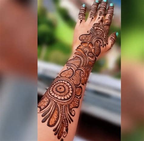 simple arabic bridal mehndi designs