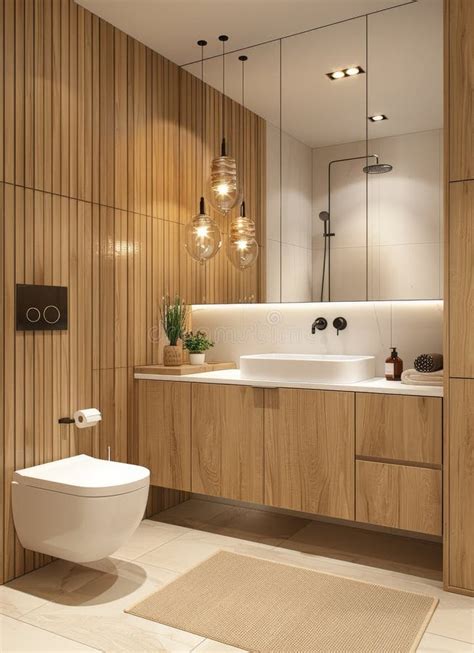 modern bathroom  toilet sink  mirror stock image image
