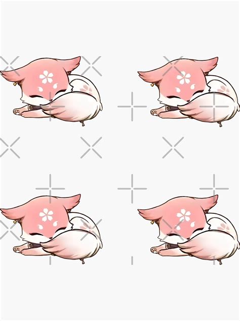 "Yae Miko Chibi Smol :: Yae Miko small fox form Genshin Impact" Sticker ...