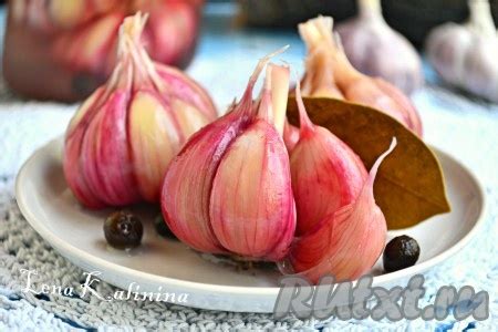 Рецепт чеснока, маринованного целыми головками: 7 фото в рецепте