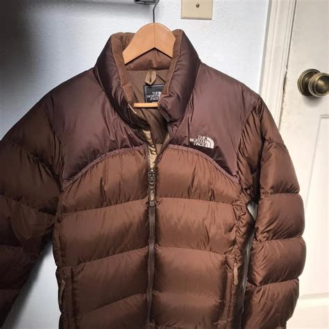 The north face brown nuptse puffer The north face... - Depop
