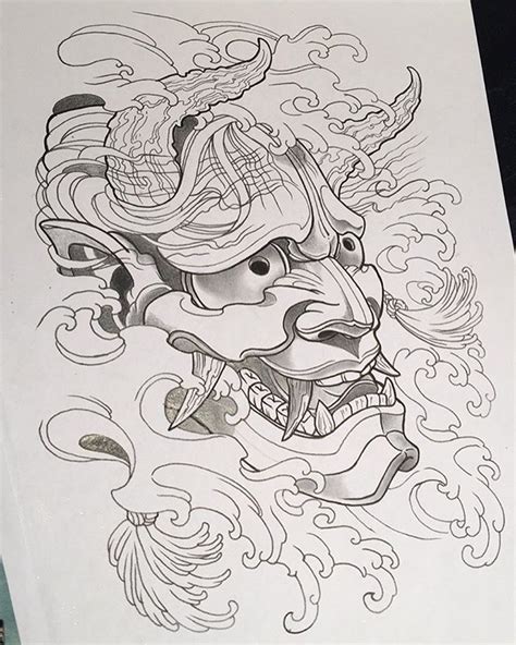 тату маска ханья - Поиск в Google | Oni tattoo, Japanese tattoo designs ...