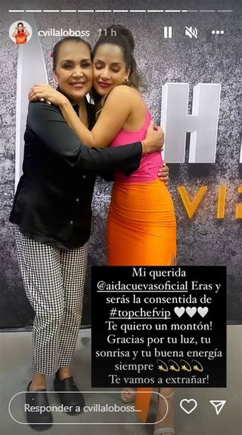 La sentida despedida de Carmen Villalobos a Aída Cuevas, la nueva