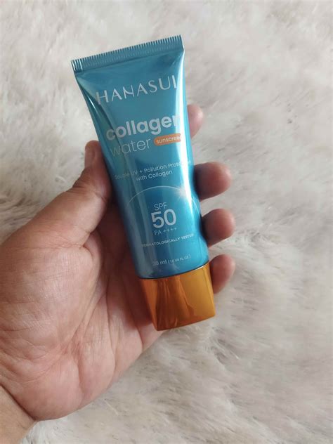Review Hanasui Collagen Water Sunscreen SPF 50 PA++++