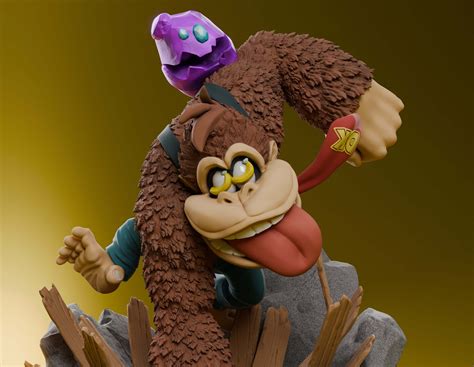 Donkey Kong Bonanza Figure 3D Render, Digital Art by GabrielAira