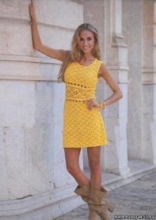 Пряжа для летнего платья | Crochet dress pattern, Yellow dress summer ...