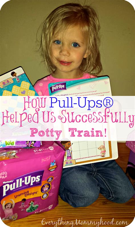 pull ups helped  successfully potty train  mommyhood