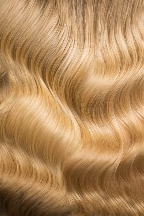 Wavy Blond Hair, Hollywood Wave, Female Hair Texture Stock Photo ...