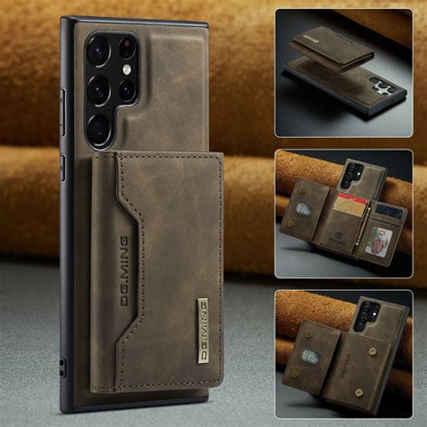 Магнитный кожаный чехол для телефона Samsung Galaxy S23 Ultra(самсунг ...