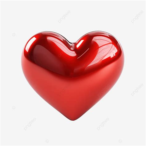 Shiny Red Heart, Heart, Red Heart, Red PNG Transparent Image and ...