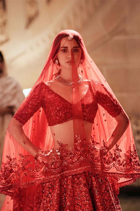 Download Indian Bride Sexy Red Dress Picture | Wallpapers.com