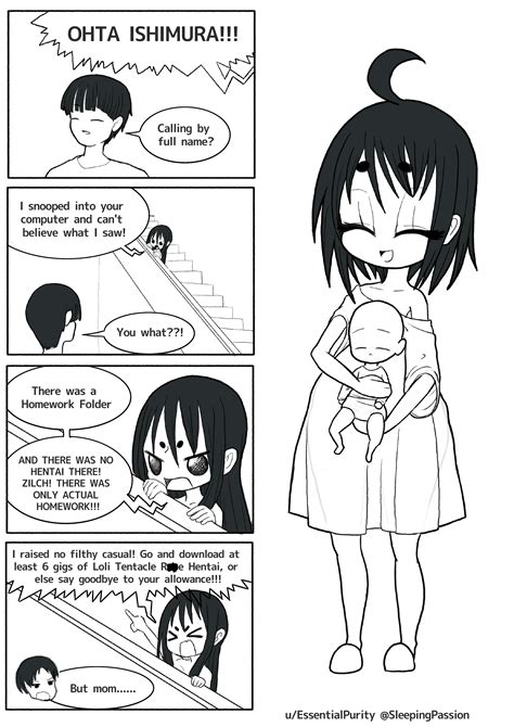 "And if I see a single NTR or Ugly Bastard Doujin, I have no son