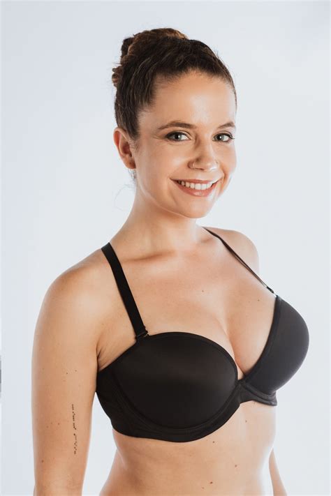Multiway Black Plunge Strapless Bra with Padding