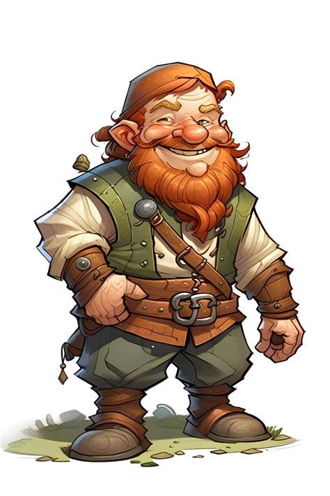 "a happy male dwarf redhead farmer wit..." | Gallery | Stablecog