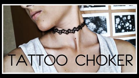 TATTOO CHOKER/ DIY/ Как сделать tattoo choker/ тату чокер - YouTube