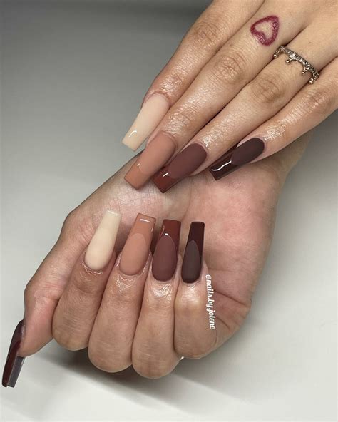 37+ Coffin Classy Fall Nails To Try This Season