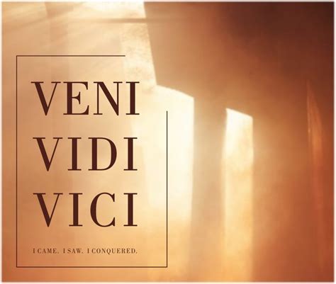 Veni, vidi, vici