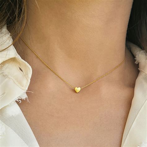 simple necklace golden colour 9