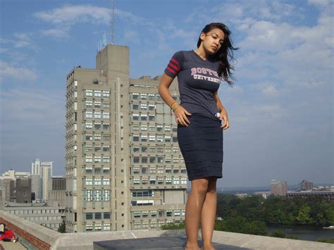 Alexandria Ocasio-Cortez when she was a student at Boston University