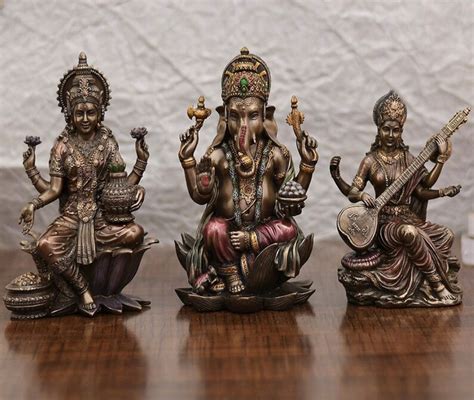 Laxmi Ganesh Saraswati Idol - Etsy