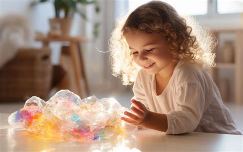 Premium Photo | SENSORY PLAY Activities on a light