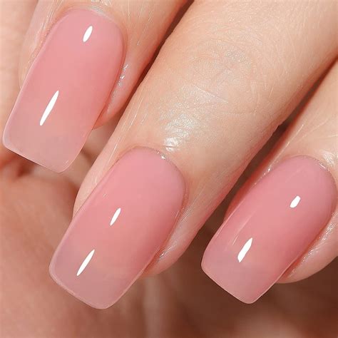 Nude Gel Polish Jelly Gel Nail Polish Sheer Pink Translucent Soak Off