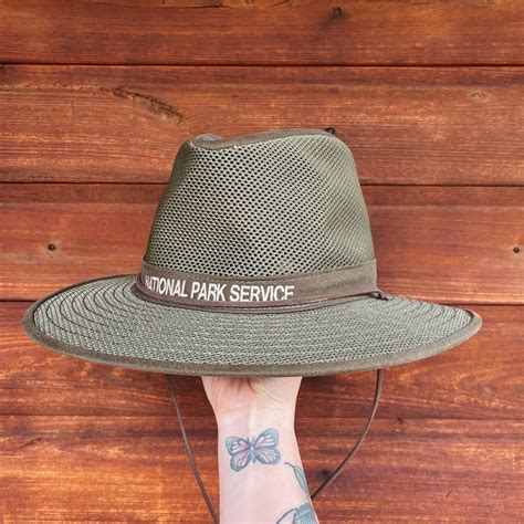 national park service safari hat wide brim mesh depop