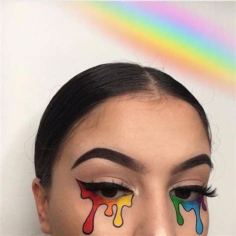 Радужный макияж🌈 | Crazy makeup, Halloween eye makeup, Creative makeup ...