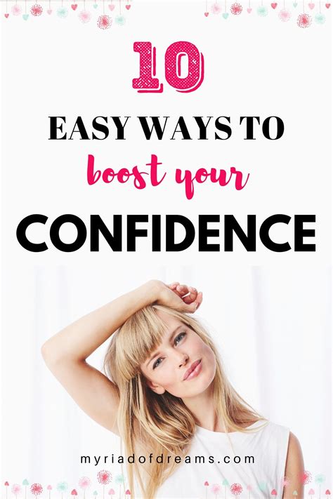 How to boost your self confidence : 10 simple ways