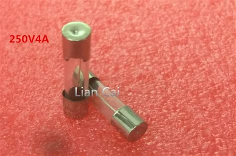 Fusible Tube en verre à soufflage rapide, 5x20mm, 250V 4A F4AL250V, 20 ...