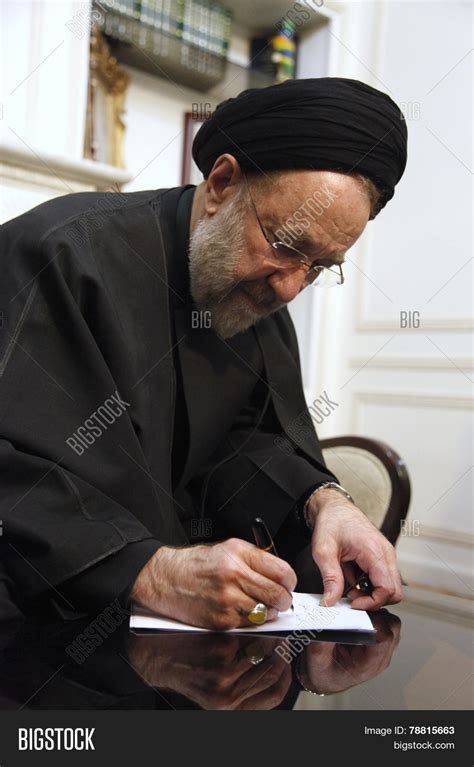 mohammad khatami image photo  trial bigstock
