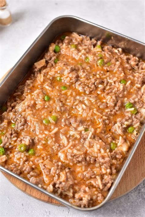 Cheesy Ground Beef Rice Casserole - Sweet Pea's Kitchen