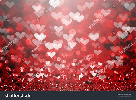 Abstract Red Glitter Sparkle Heart Background Stock Photo 360089999 | Shutterstock