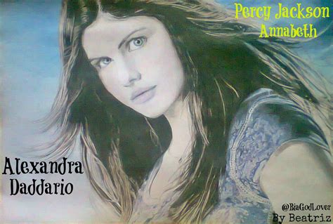 Alexandra Daddario Drawing - Annabeth Percy Jackson - Alexandra ...