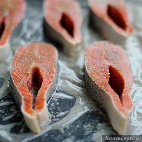 Запеченная красная рыба | fotorecept.ru