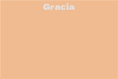 Gracia - Facts, Bio, Career, Net Worth | AidWiki