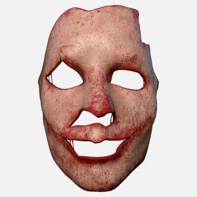 human skin terror mask  blood  model  gsommer