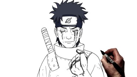 How To Draw Shisui (Sacrifice) | Step By Step | Naruto - YouTube