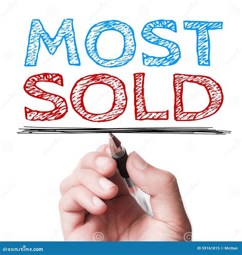 Most Sold stock image. Image of successful, financial - 59161815