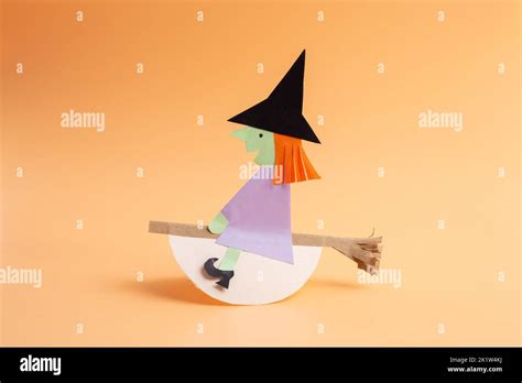 Halloween paper craft for kids Stock Photo - Alamy