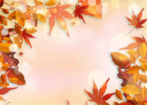 Expanded Red Leaves Autumn Leaf Light Effect Background, Autumn, Light ...