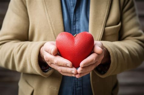 Premium Photo | Man Gripping Heart Possibly Symbolizing Love Or Health