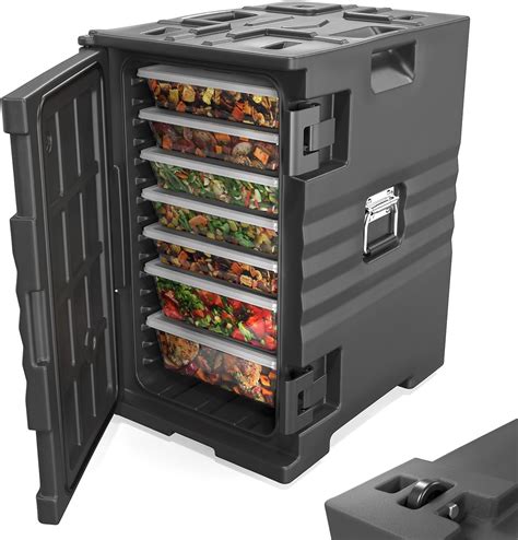 UBesGoo 109 QT Insulated Food Pan Carrier, Stackable, Wheels, for