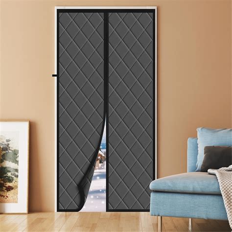 Magnetic Thermal Insulated Door Curtain, Fits Door Size 38" x 82 ...