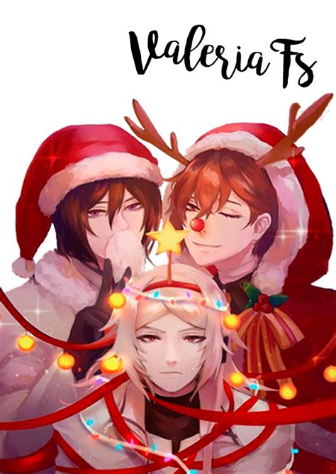 Render de Navidad de Fyodor,, Dazai y Shibusawa by ValeriaPudin1 on ...