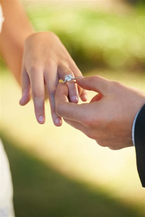 premium photo closeup wedding  hands   ring couple  love