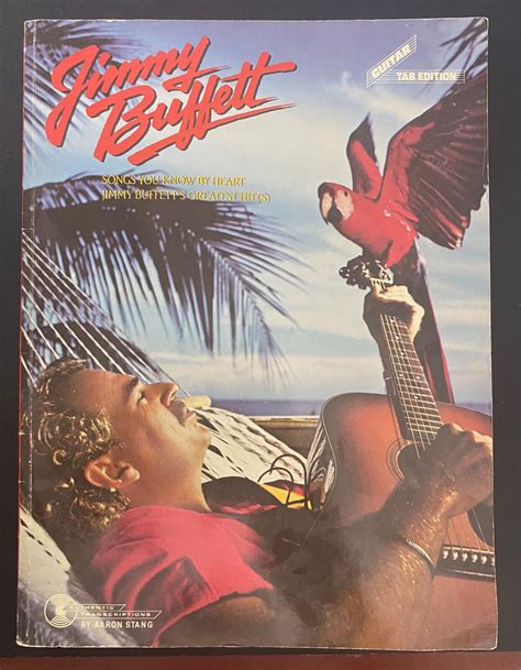Jimmy Buffett Greatest Hits Sheet Music Song Book Guitar Tab VERY GOOD ...