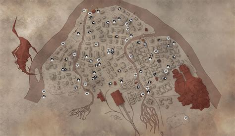 Карта города Pathologic 2 (Мор. Утопия)