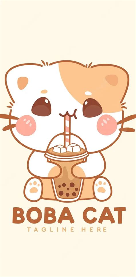 Boba Cat wallpaper by RoseMontgomery - Download on ZEDGE™ | bca2